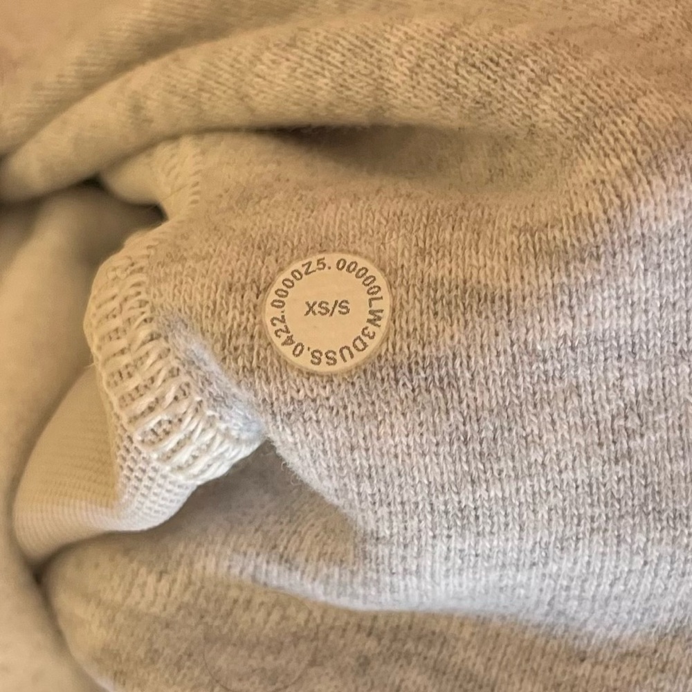 Lululemon Scuba Oversized Half-Zip Hoodie Heathered Core Ultra Light Grey - Picture 12 of 14